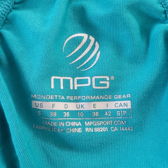 MPG Athletics Zip Up Teal Lime Gray Women's Size Small - Picture 6 of 7
